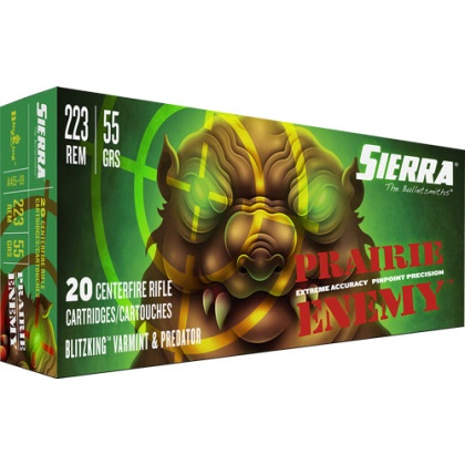 Sierra Ammo Prairie Enemy - .223 Rem 55gr Blitzking