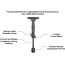 Utg Bipod Recon Flex Keymod - Matte Blk Center H 5.7