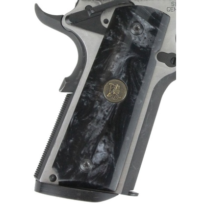 Pachmayr Grips 1911 Full Size - Black Pearl Smooth