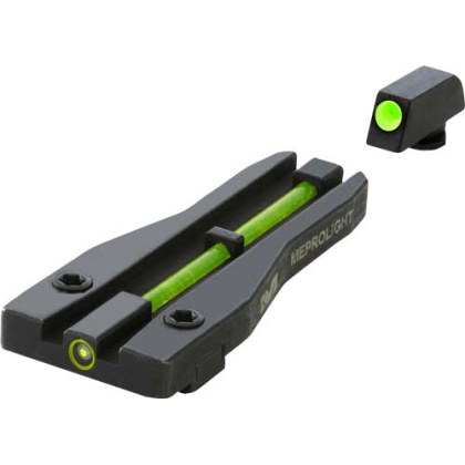 Meprolight Fiber Tritium One - Dot Green Sight Set Glock<