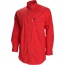 Beretta Shooting Shirt Large - Long Sleeve Cotton Red<