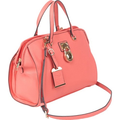 Bulldog Concealed Carry Purse - Satchel Coral