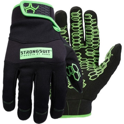 Strongsuit Grasper Gloves Blk - -green X-lrg Black Anti-slip