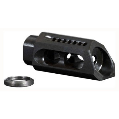 Yhm Slant Muzzle Brake-comp - 6.8-7.62-9mm 1-2x36 Threads