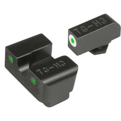 Truglo Sight Set Glock High - Tritium Pro White W- U-notch
