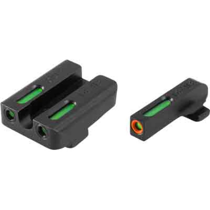 Truglo Sight Set Sf Xd-xdm-xds - Tfx Pro Green-orange Outline