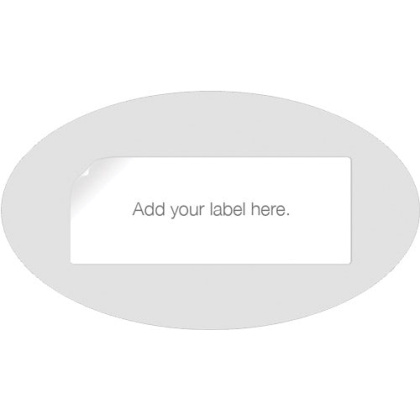 Gss Blank Paper Oval Tags For - Displaying Gun Info 50-pack