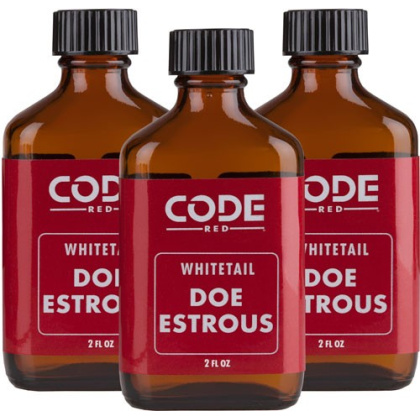 Code Red Deer Lure Doe - Estrus Triple Pack 2fl Oz-ea