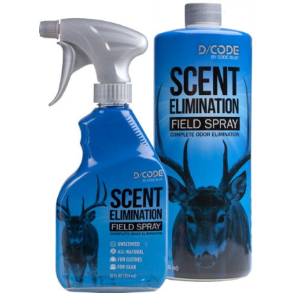 D-code Scent Elimination Spray - Refill Combo 12fl Oz-32fl Oz