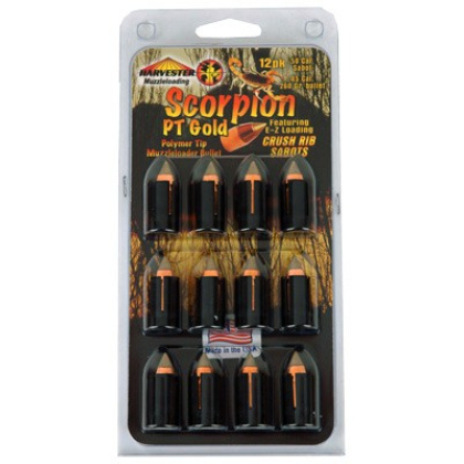 Harvester Scorpion 50 Cal. - 260gr .451 Poly Tip Sabot 12pk
