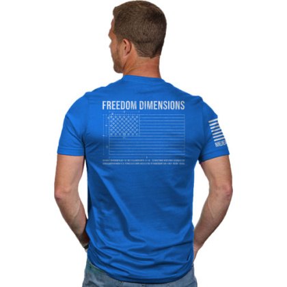 Nine Line Apparel Freedom Dims - Men\'s T-shirt Royal X-large