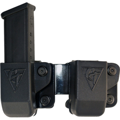 Comp-tac Twin Mag Pouch Belt - Clip Lsc #4 Glock 9-40 Black