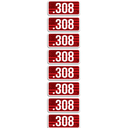 Mtm Ammo Caliber Labels .308 - 8-pack